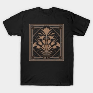 8647 Subtle Anti Trump Anti MAGA 86 47 Floral Boho Style T-Shirt